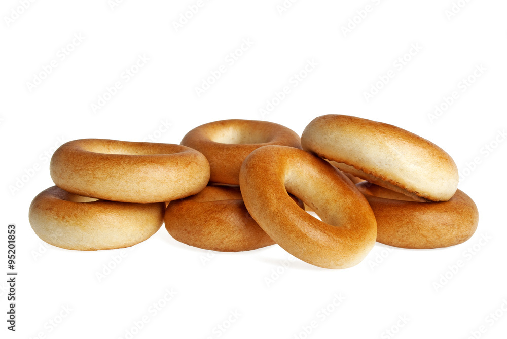 Bagels isolated on a white background Bagels isolated on a white background