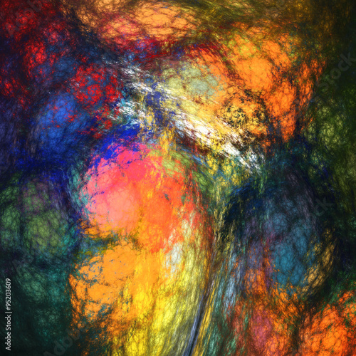 Abstract glowing haze