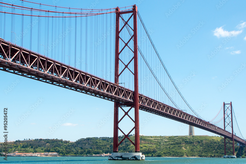The April 25th suspension Bridge in Lisbon, Portugal
The April 25th suspension Bridge in Lisbon, Portugal