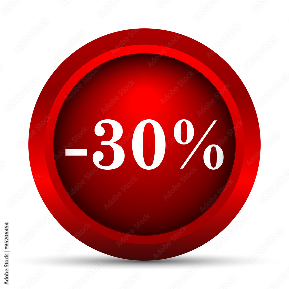 30 percent discount icon