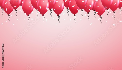 balloons on the top