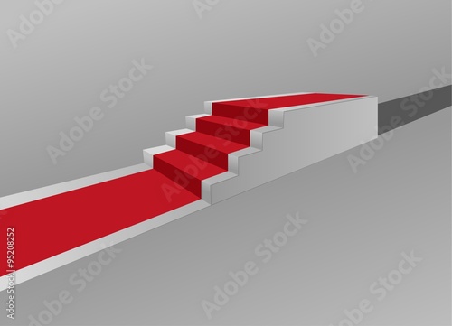 stairs with red carpet