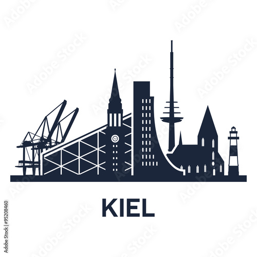 Kiel City Skyline