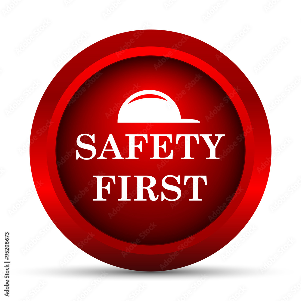 Safety first icon Safety first icon