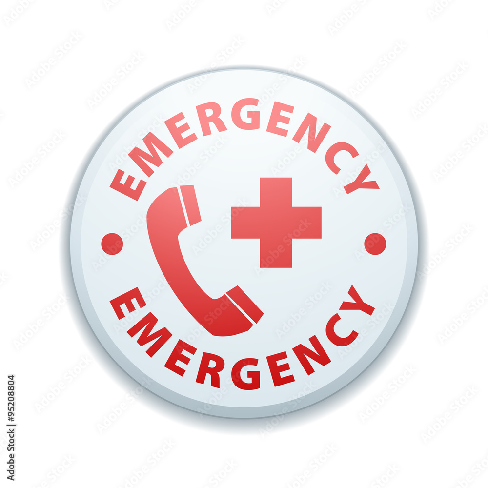 Obraz premium Emergency call button