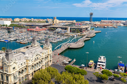 Port Vell in Barcelona, Spain