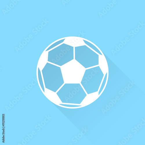 Football ball vector icon. Soccer ball symbol. © kaissa_art