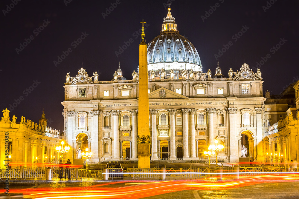 Vatican at night