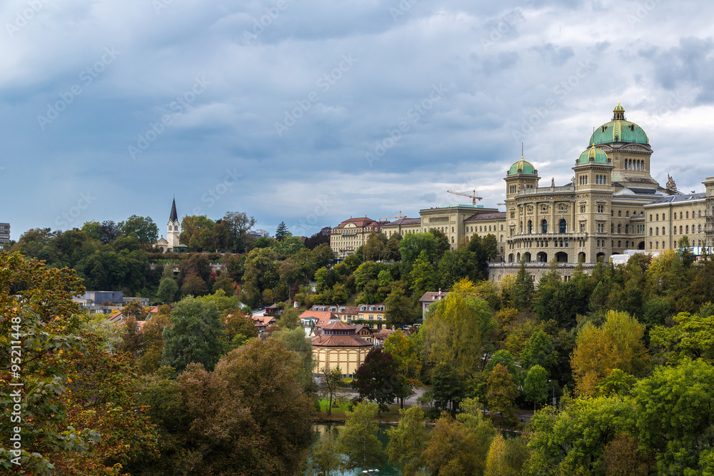 Federal palace of Switzerland in Bern