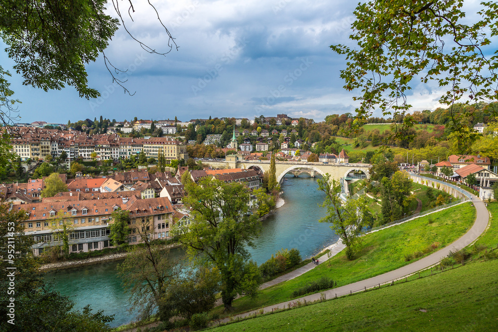 Obraz premium Panoramic view of Bern