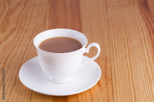 Cup of traditional English Tea in white china cup