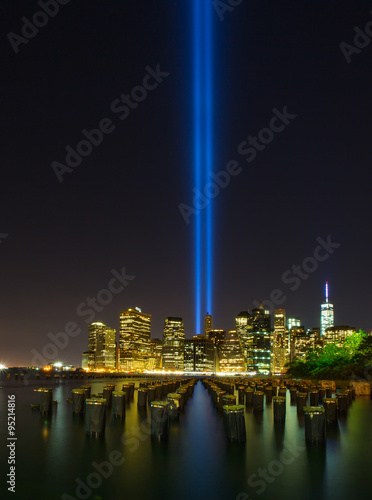 Tribute in Light. Downtown New York City