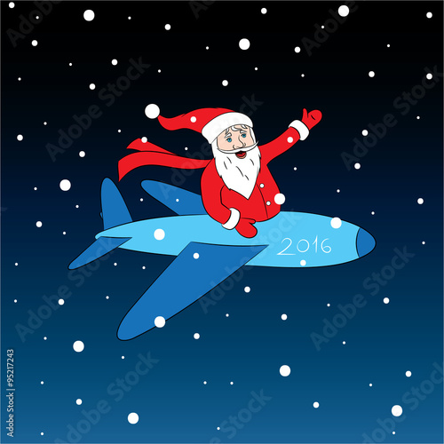 Cheerful and happy Santa