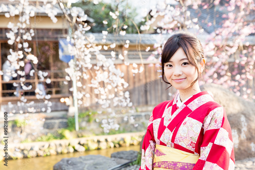 portrait of traditional japanese woman