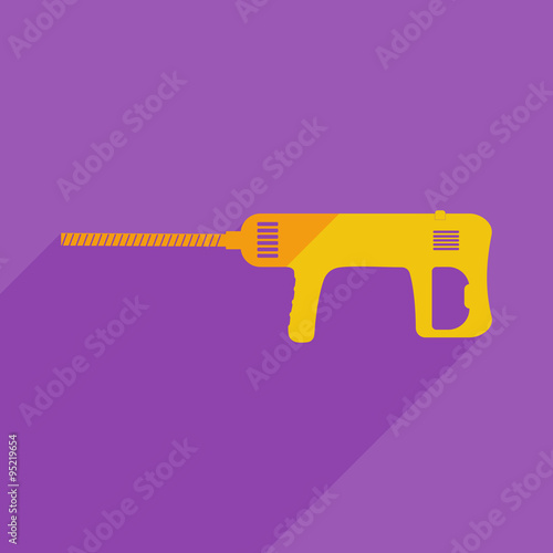 Flat icons modern design with shadow of perforator