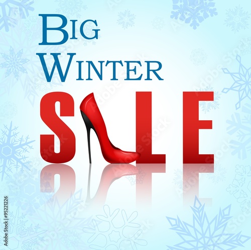 Banner big winter sale poster