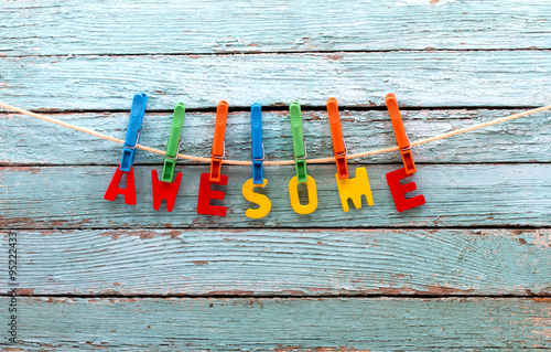 Картината върху платно awesome