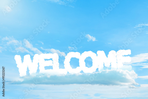 Welcome text cloud