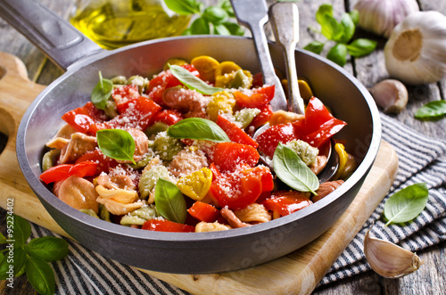 Orecchiette pasta with vegetables