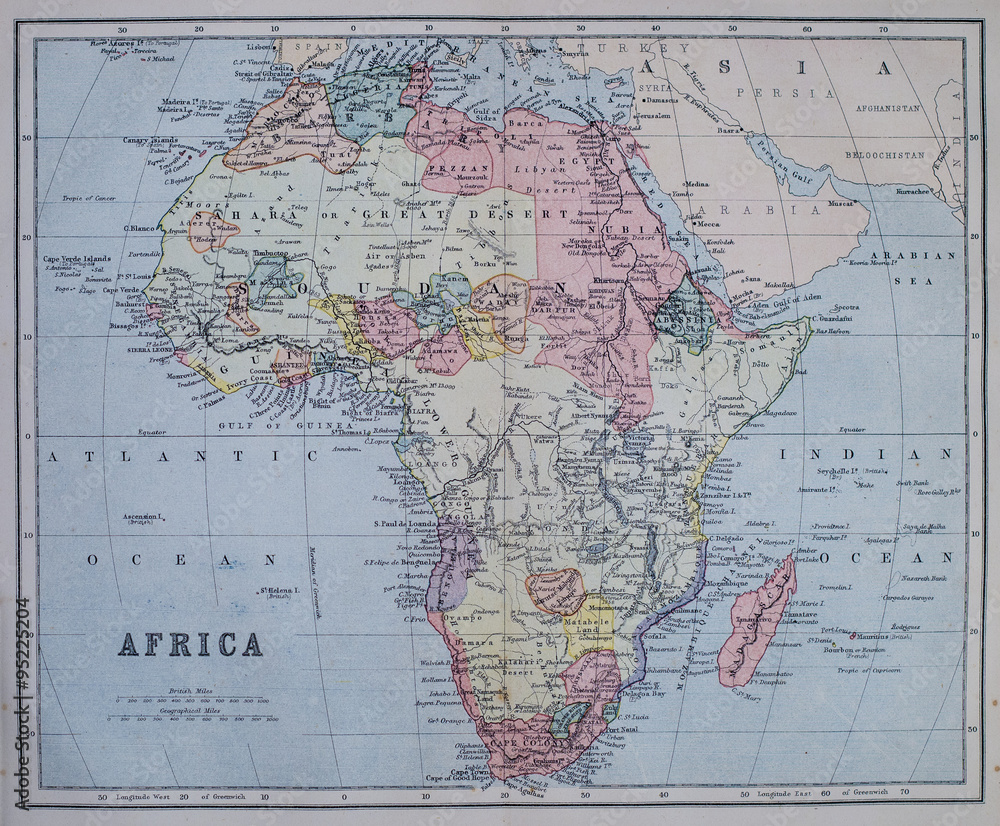 Map of colonial Africa