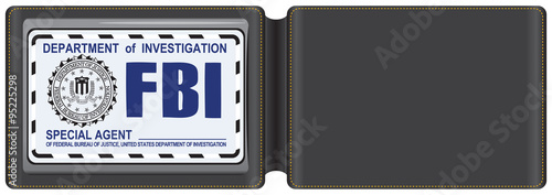 Leather Case for the FBI certificate photo