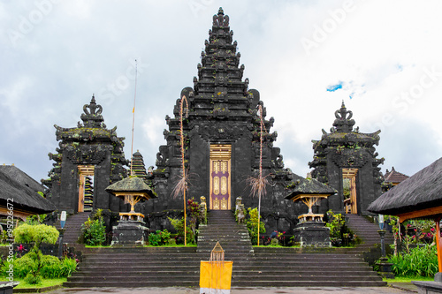 Baliness Style Temple in Bali Indonesia photo