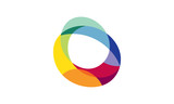 colorful abstract round technology logo