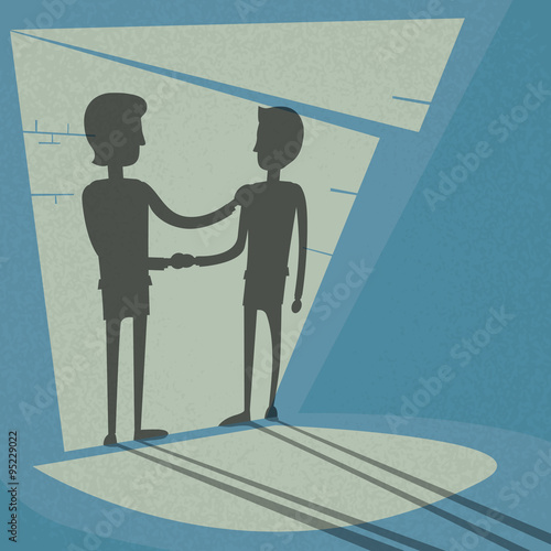 Handshake Business Hands Shake Black Deal Concept Businessman