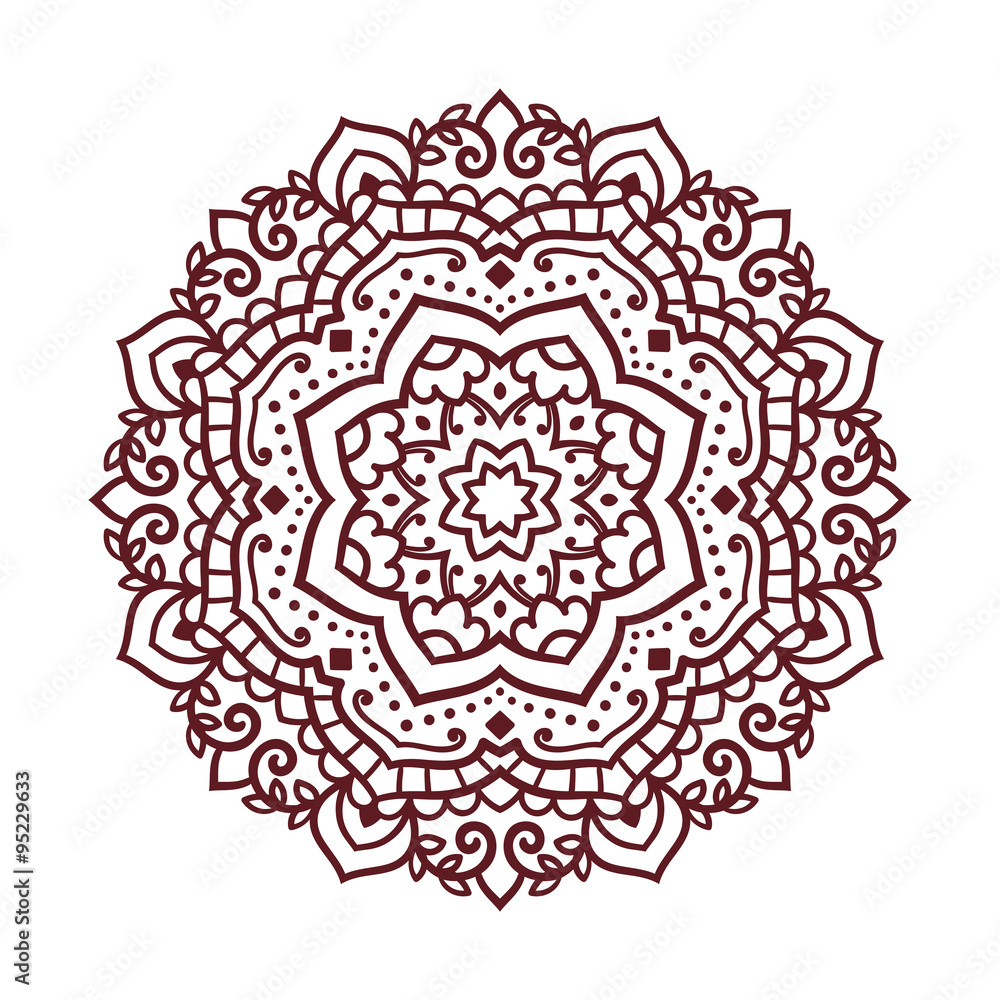 Vector mandala ornament Vector mandala ornament