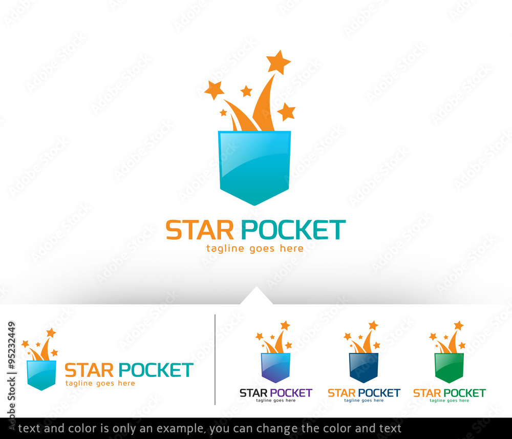 Star Pocket Logo Template Vector Design 