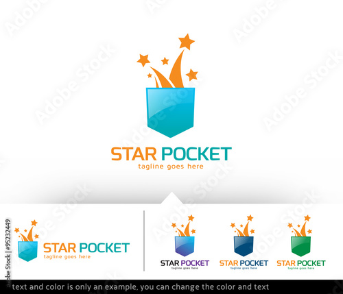 Star Pocket Logo Template Vector Design 