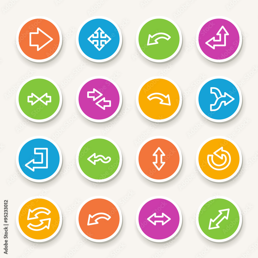 Arrows web icons set Arrows web icons set