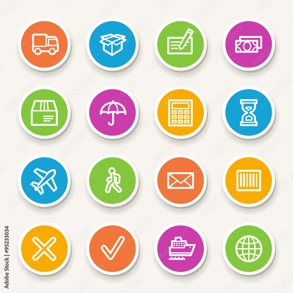 Delivery web icons set Delivery web icons set