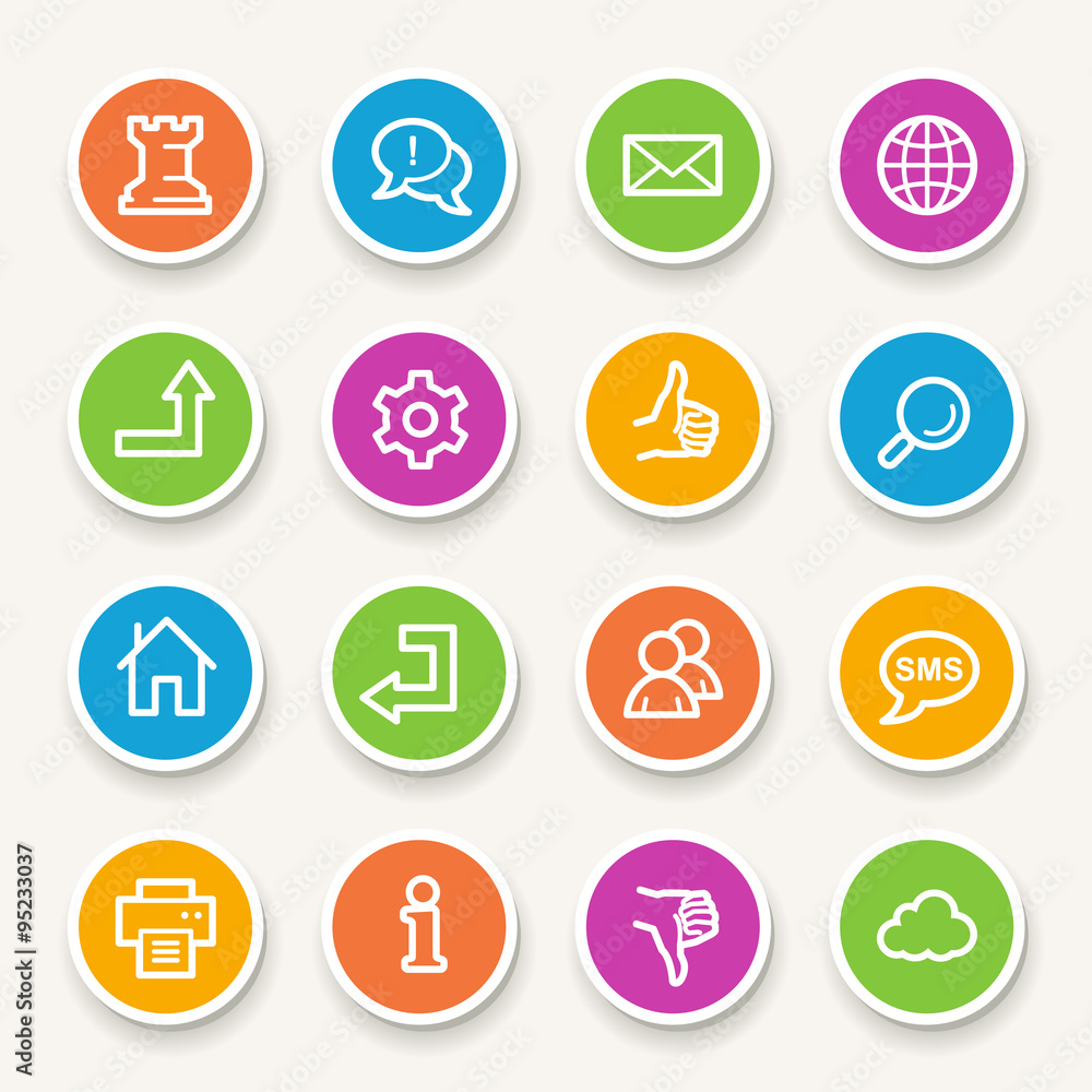 Web & internet icons set Web & internet icons set