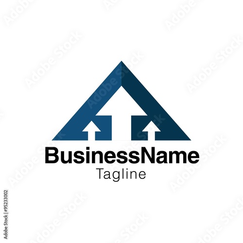 triangle Logo template isolated