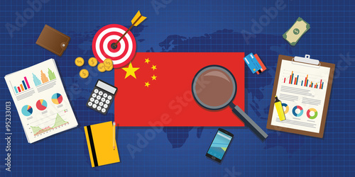 china economy economic rising with good chart and graph and good target