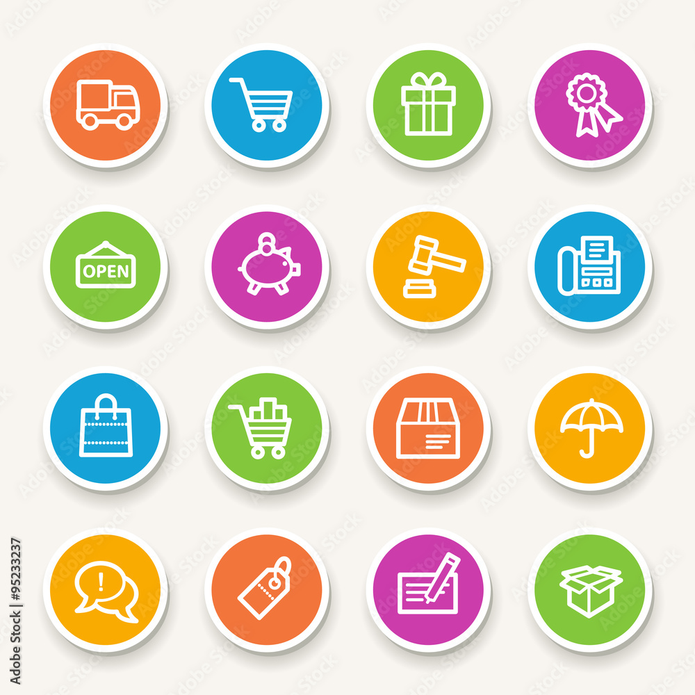 Shopping web icons Shopping web icons