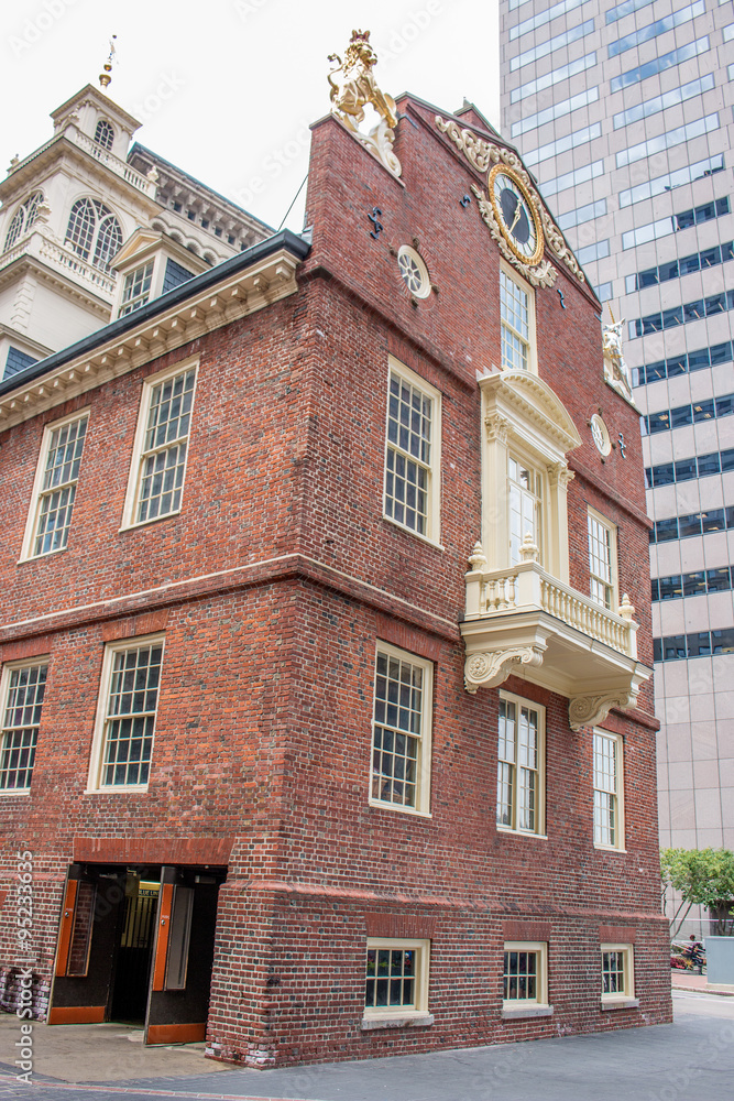 Old State House on the Freedom Trail Boston Massachusetts USA