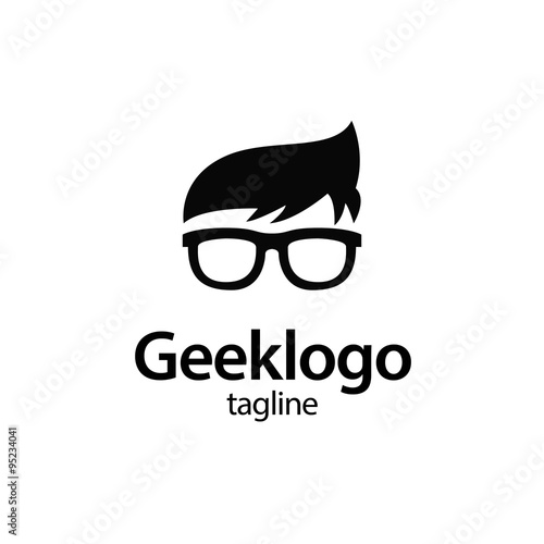 geek and nerd logo character photo