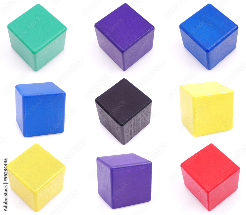 Fototapeta premium Toy wooden blocks