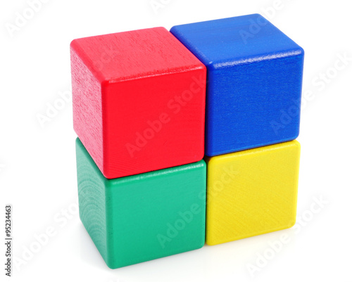 Toy wooden blocks