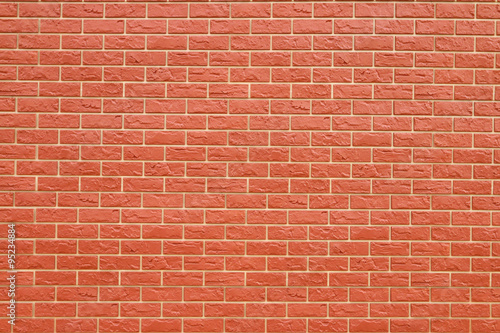 Background of beautiful red brick artificial wall 