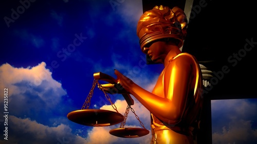 Themis - lady of justice in court