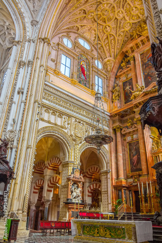 CORDOBA, SPAIN September 5, 2014: .Christian area is mixed 