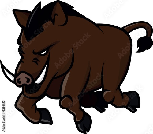Wild boar vector illustration design