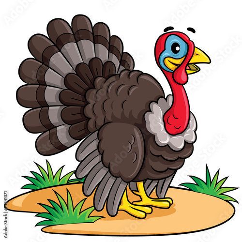 Turkey Cartoon
Illustration of cute cartoon turkey.