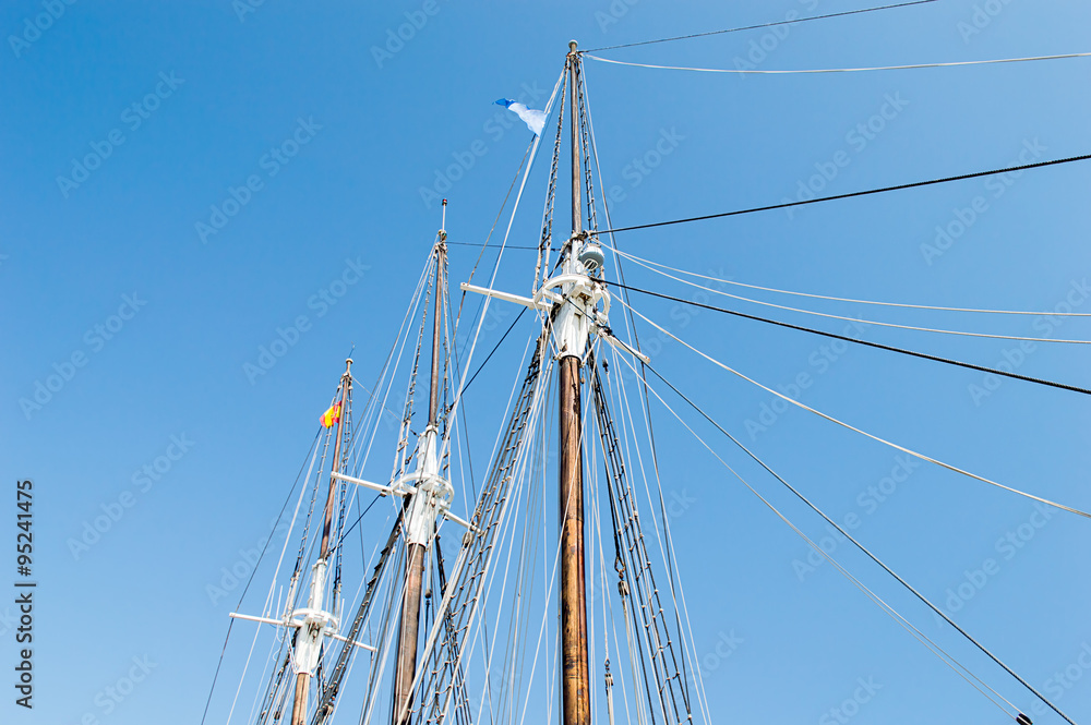 Detail of ship rigging