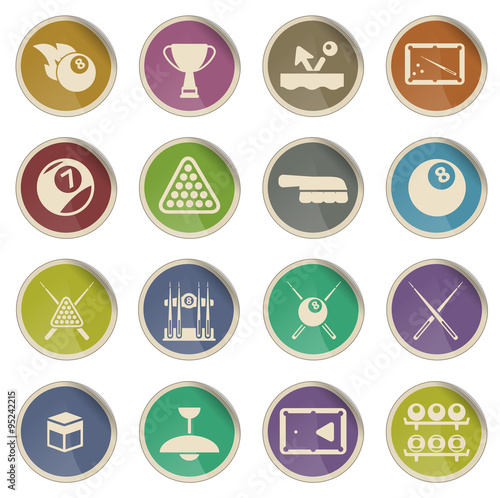 Billiards simply icons