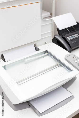 Printer and fax machine, office equipment