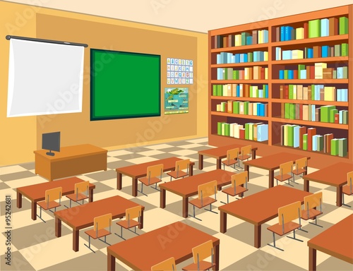 interior of classroom